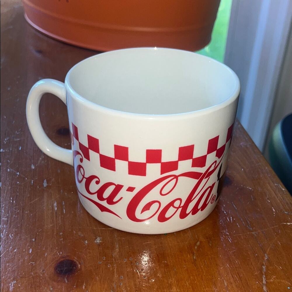 1996 Vintage collectible Coca Cola mug with handle Memorabilia Coffee Cup